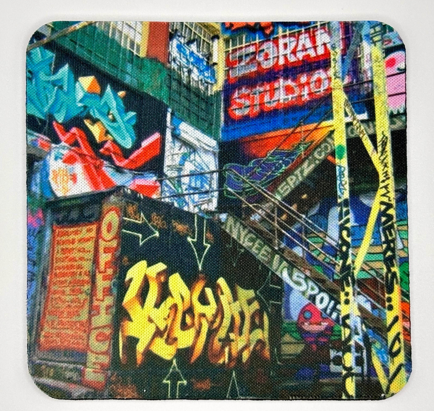 Street Art Inspired Coasters! Vibrant décor for your Home. (Set of 4)