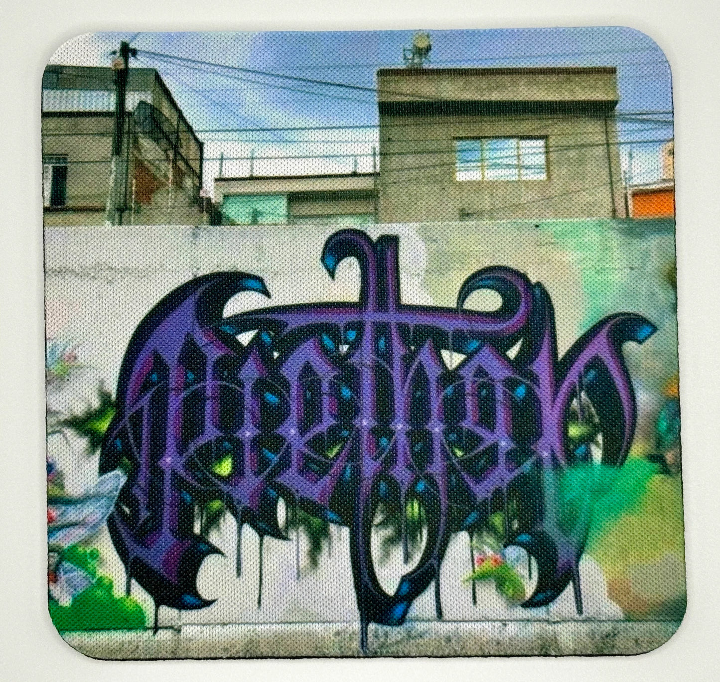 Street Art Inspired Coasters! Vibrant décor for your Home. (Set of 4)