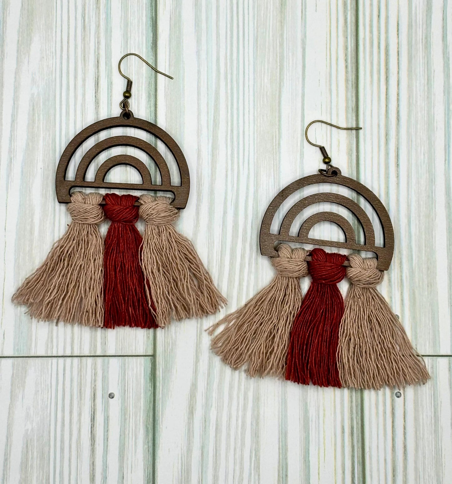 Handmade Delicate Modern Macrame Earrings