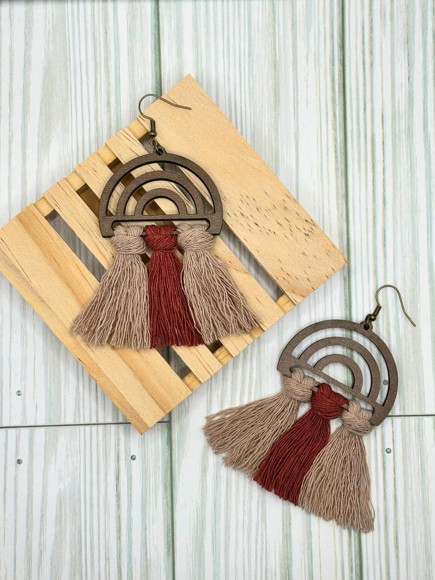 Handmade Delicate Modern Macrame Earrings