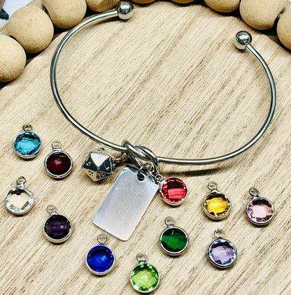 Themed Knot Bangle Bracelet