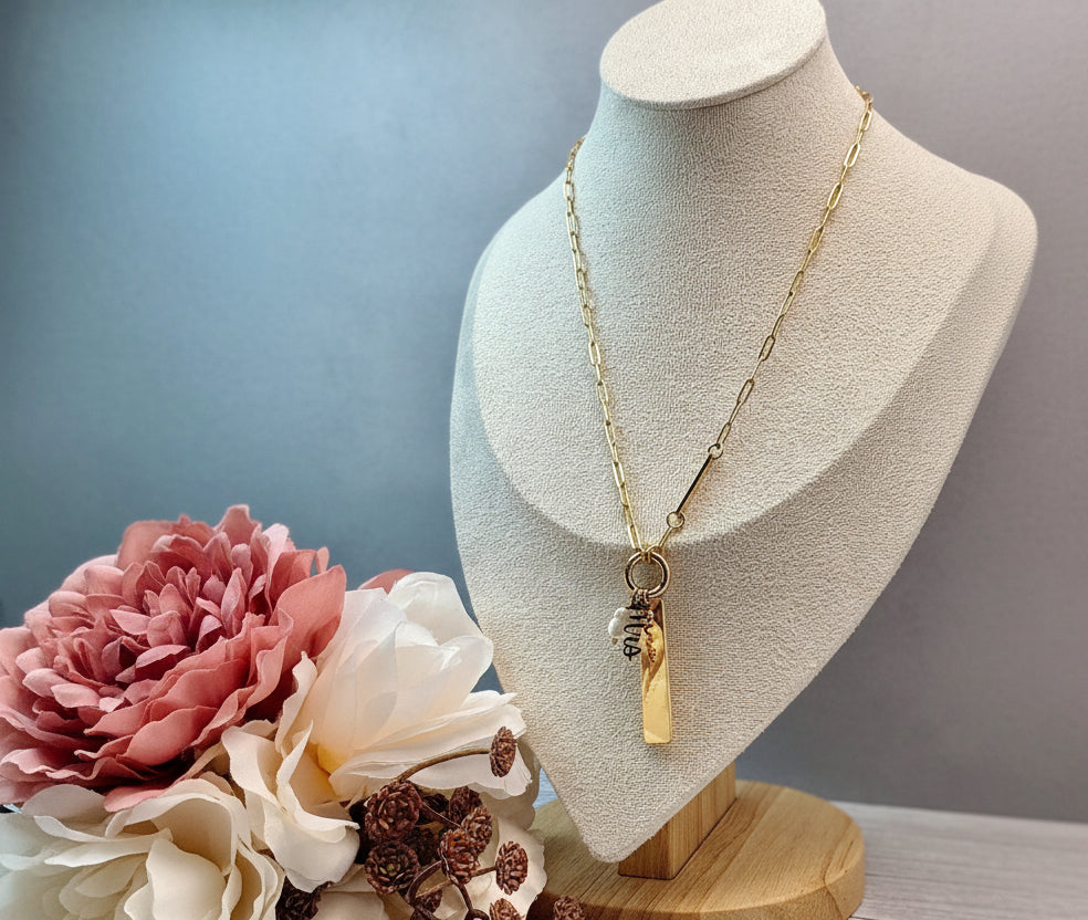 Personalized Bride Charm Necklace