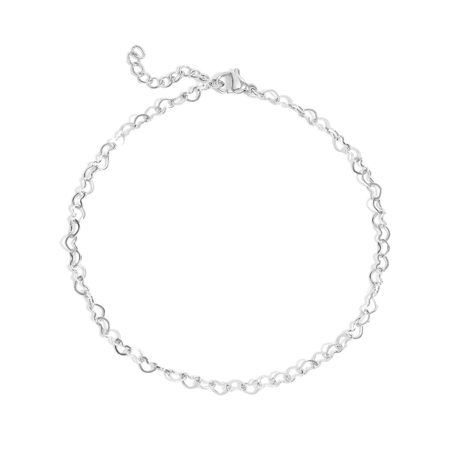 Beautiful Linked Hearts Anklet
