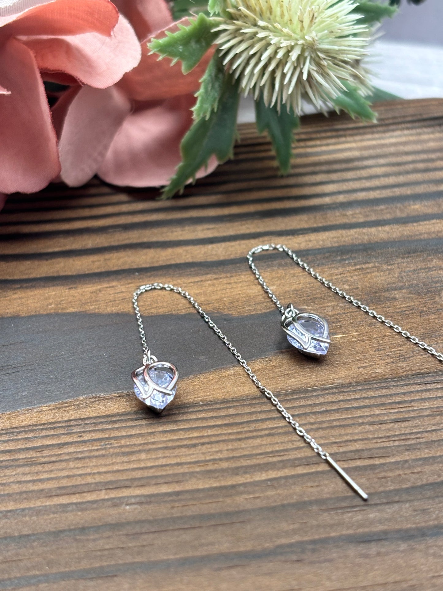 Beautiful Tulip Floating Earrings