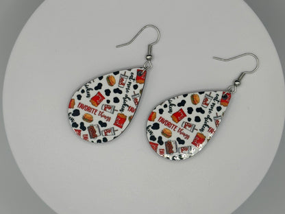 Adorable Chicken Nugget and Waffle Fries Earrings! Need we say more?