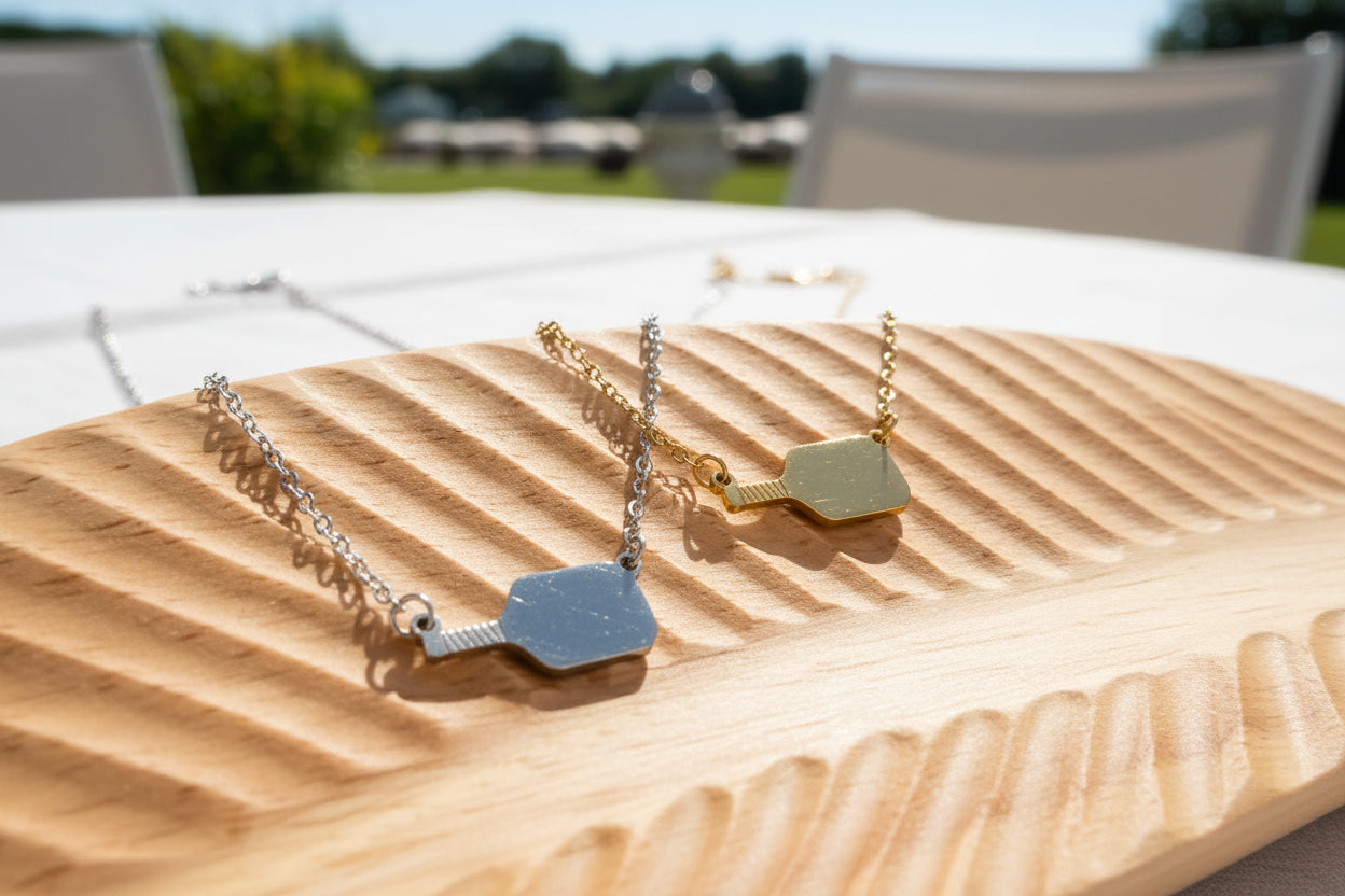Pickleball Pendant Necklace
