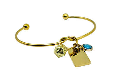 Themed Knot Bangle Bracelet