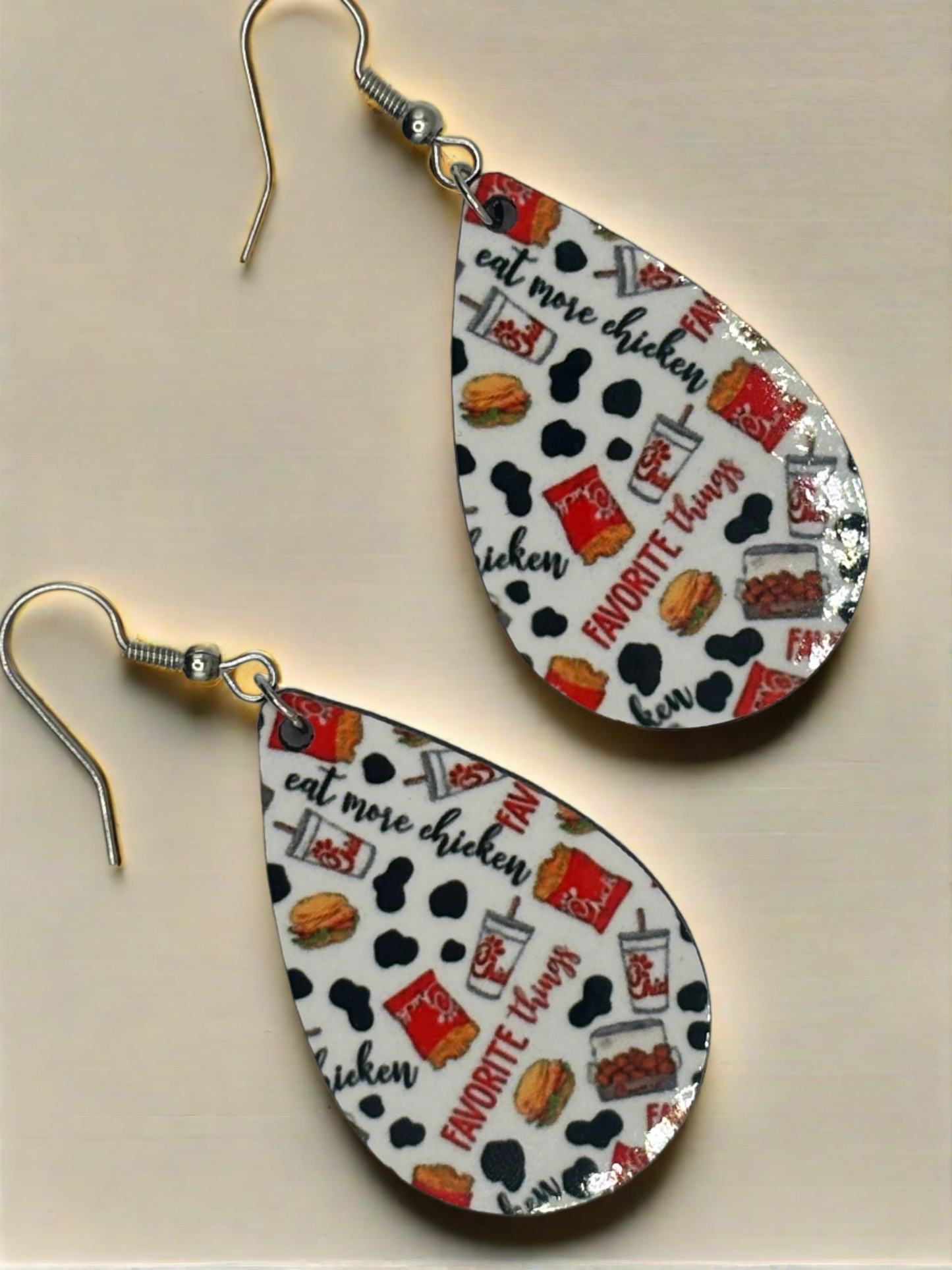 Adorable Chicken Nugget and Waffle Fries Earrings! Need we say more?