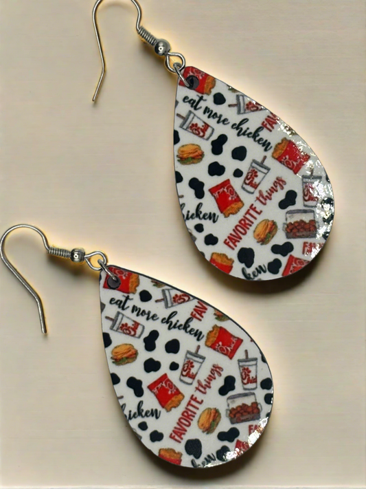 Adorable Chicken Nugget and Waffle Fries Earrings! Need we say more?