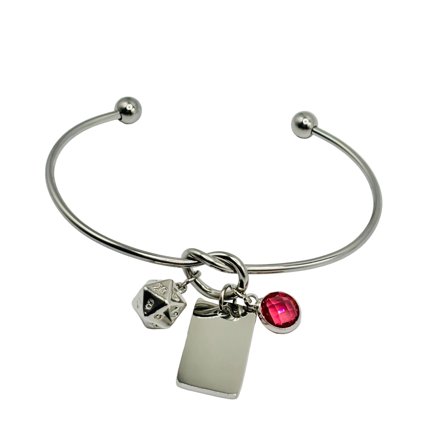 Themed Knot Bangle Bracelet