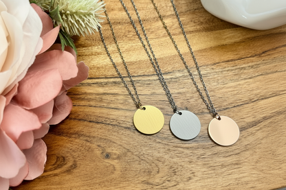 Disc Pendant Necklace
