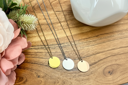 Disc Pendant Necklace