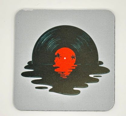 Harmonious Vibes: Set of 4 Music Coasters for Melodic Home Decor!
