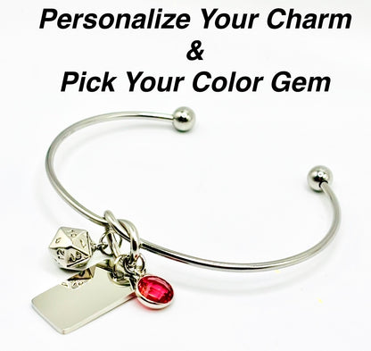 Themed Knot Bangle Bracelet