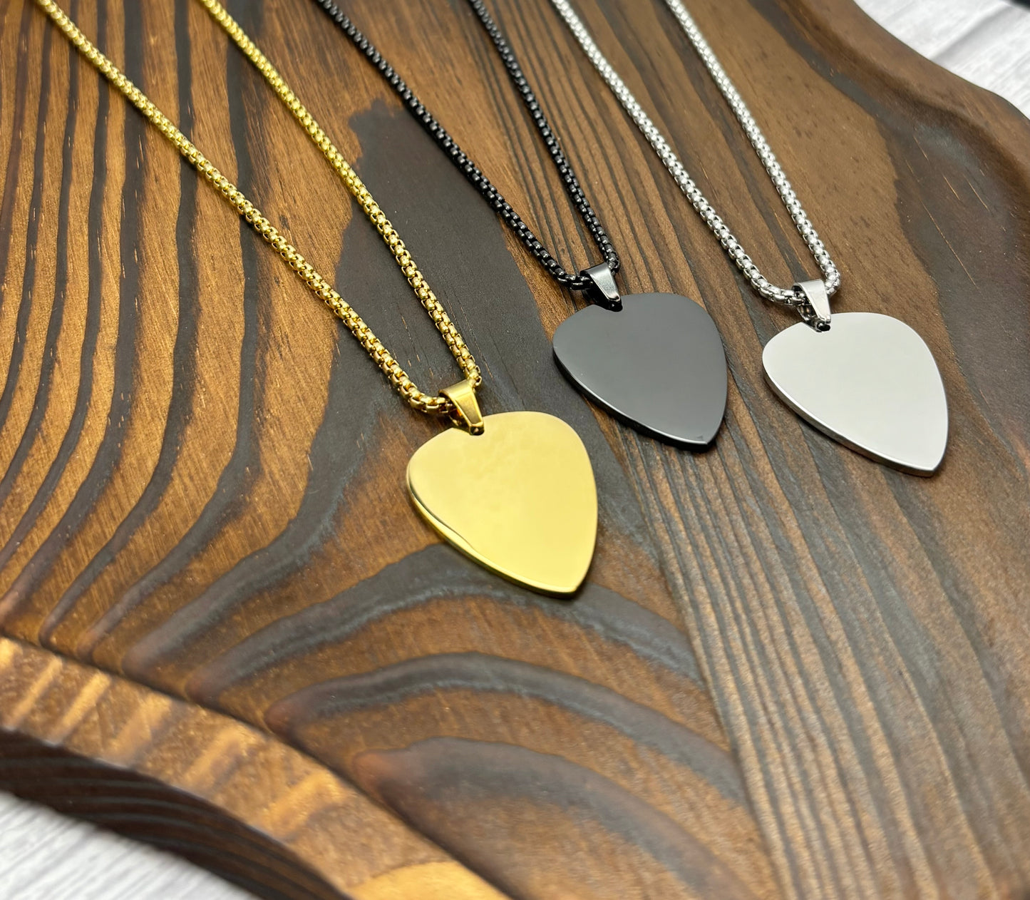 Guitar Pick Chain Necklace