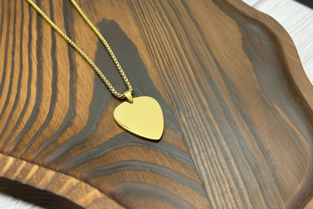 Guitar Pick Chain Necklace
