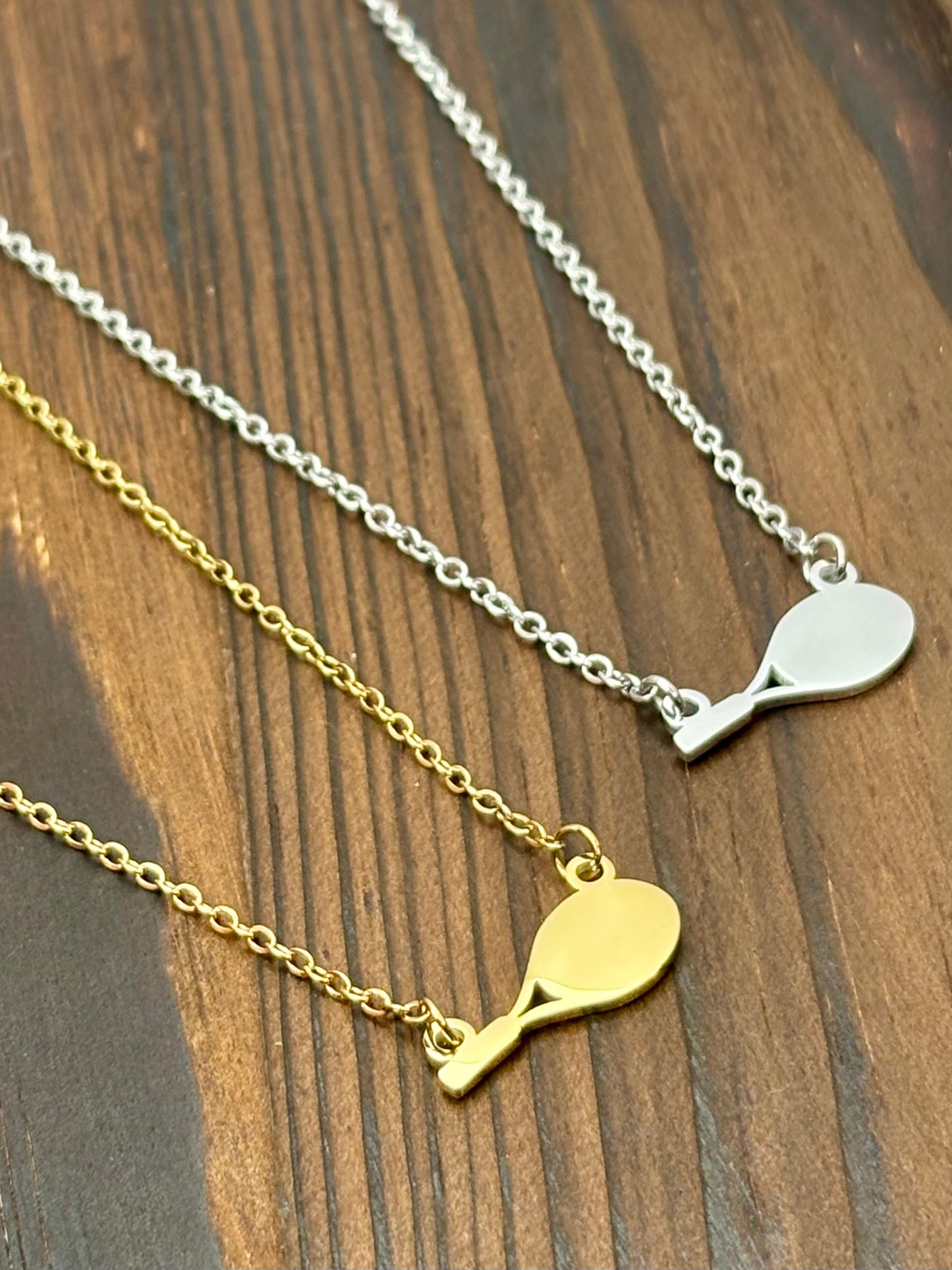 Tennis Racket Necklace