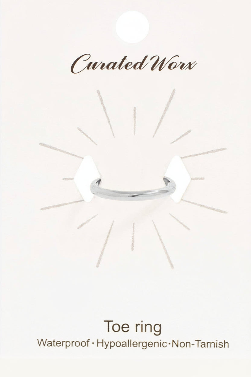 18K Gold PVD Minimalist Toe Ring