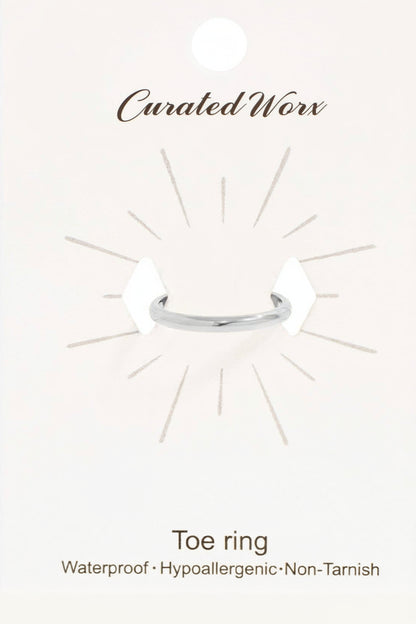 18K Gold PVD Minimalist Toe Ring