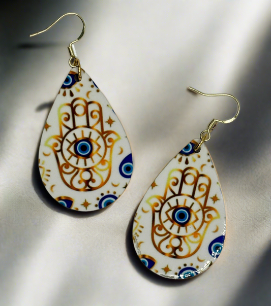 Bold and Beautiful Evil Eye Earrings- Ancient and Ubiquitous Energy.