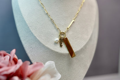 Personalized Bride Charm Necklace