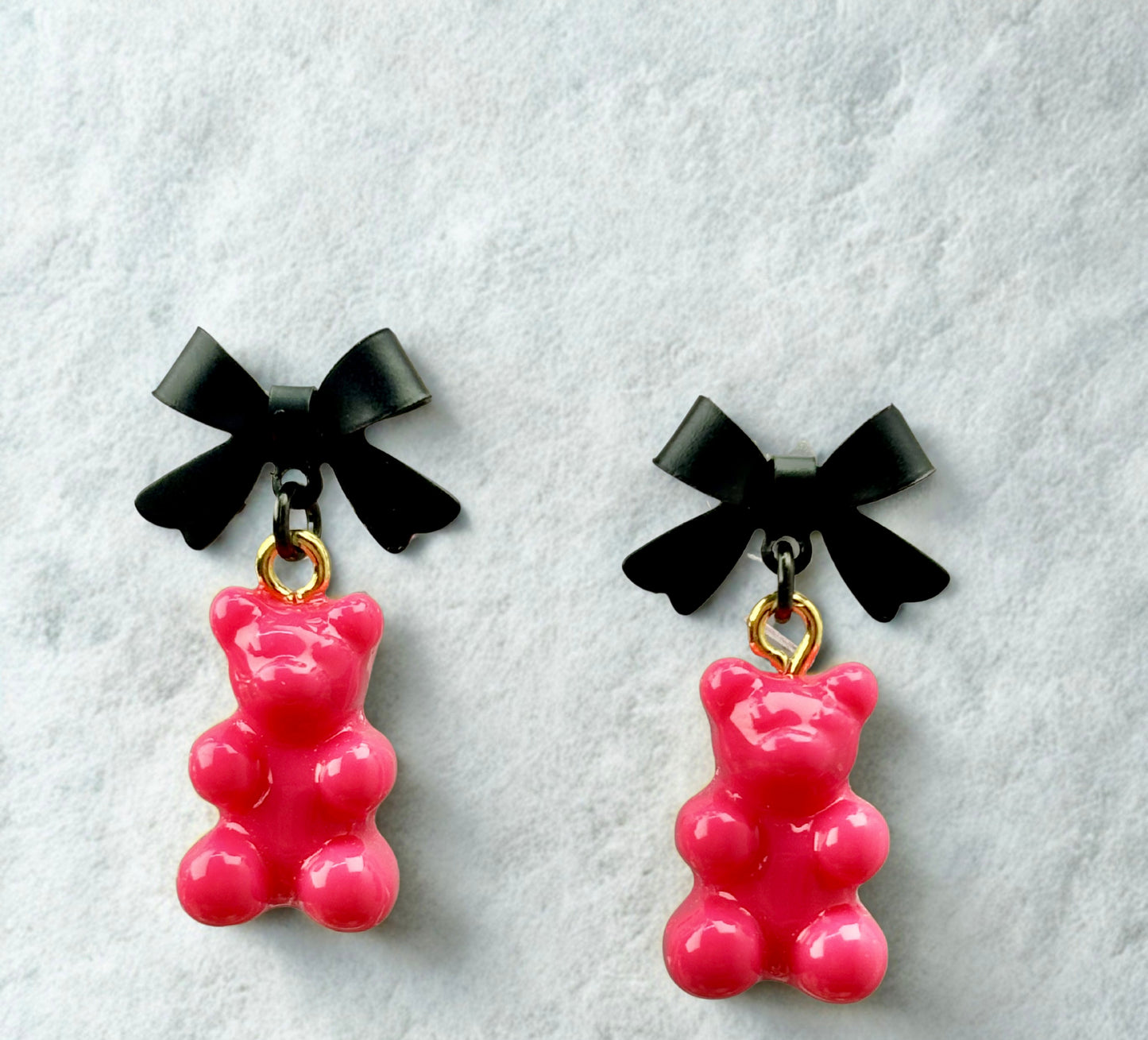 Malibu Pink Gummy Bear Earrings