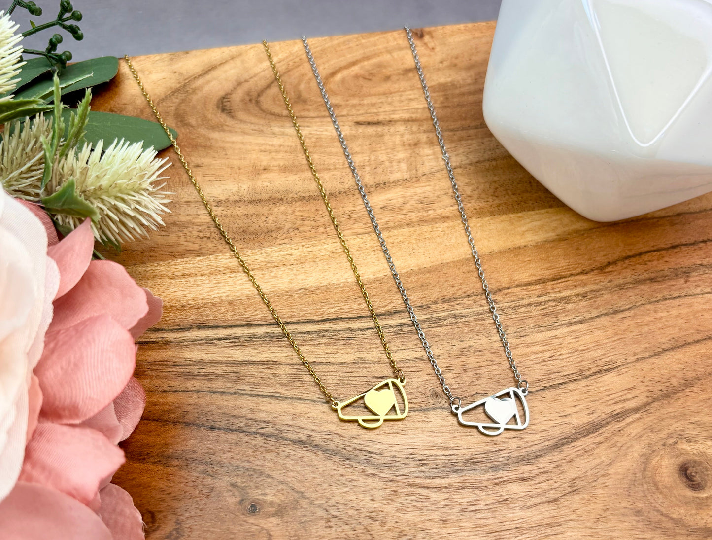 Petite Cheer Megaphone Necklace