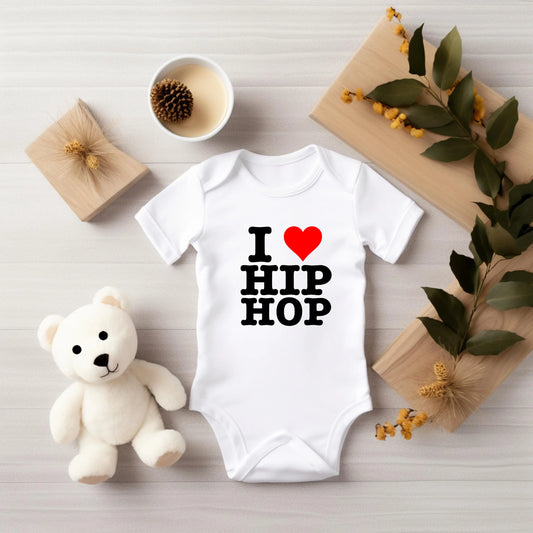 I Love Hip Hop Baby Bodysuit - Trendy & Stylish Infant Apparel