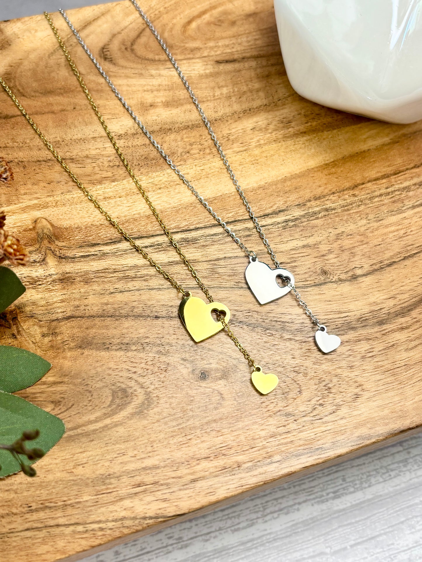 Heart Fall Necklace