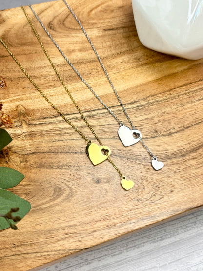 Heart Fall Necklace