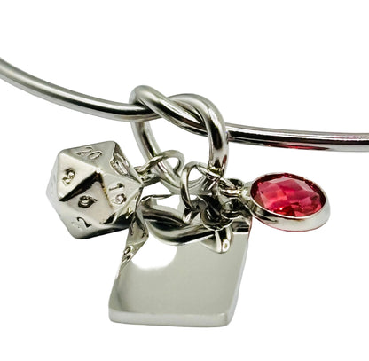 Themed Knot Bangle Bracelet