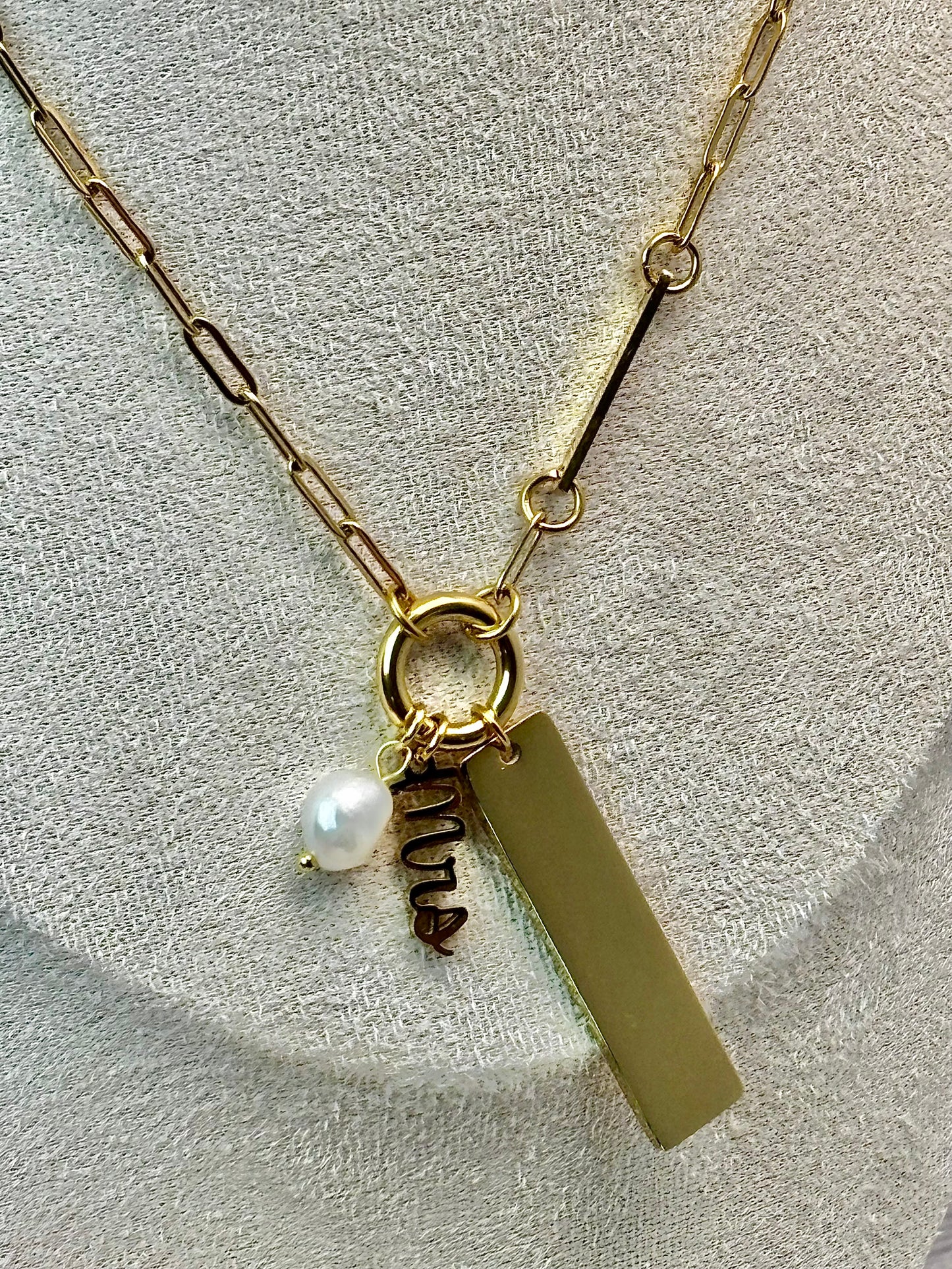 Personalized Bride Charm Necklace