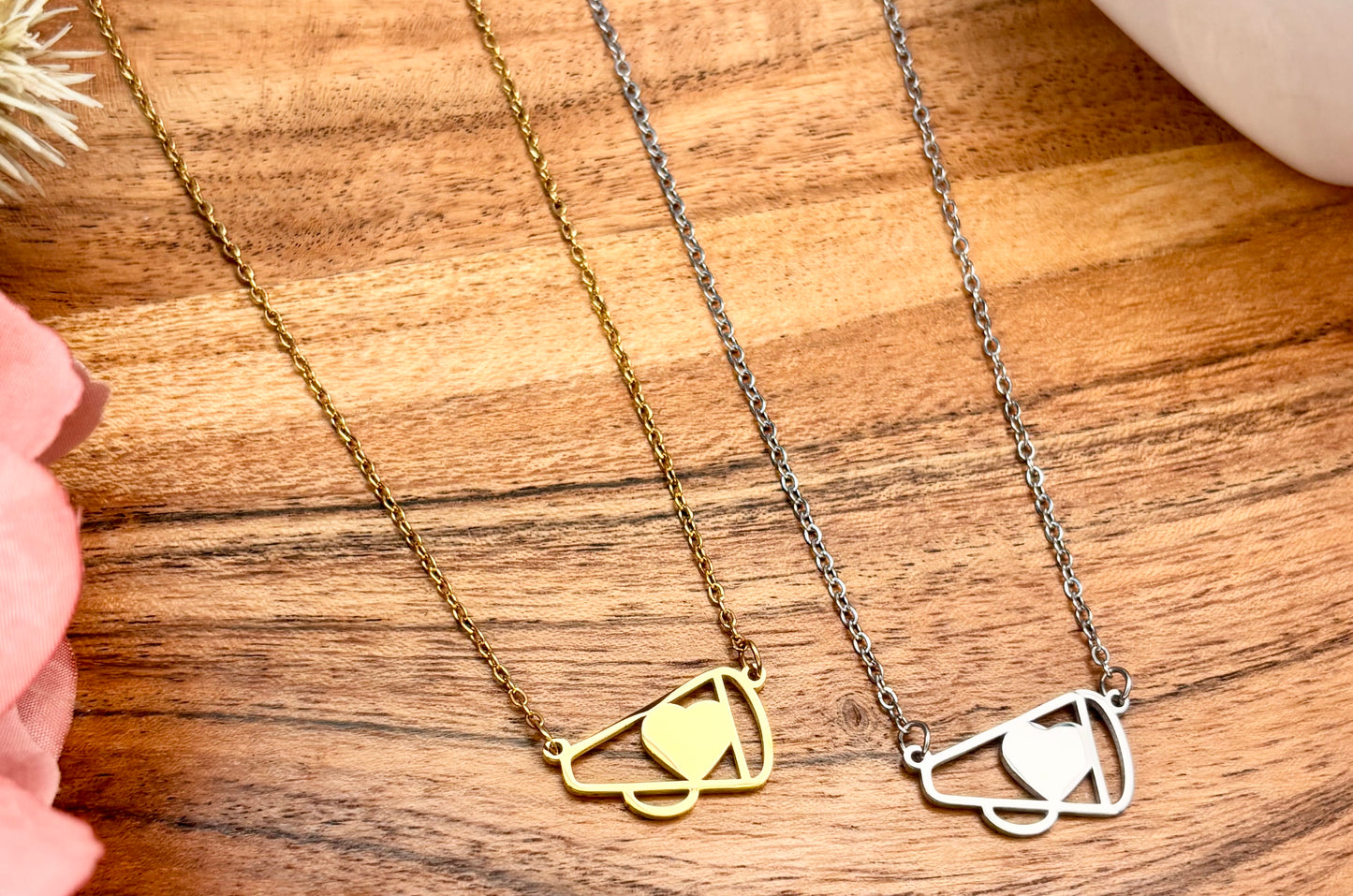 Petite Cheer Megaphone Necklace