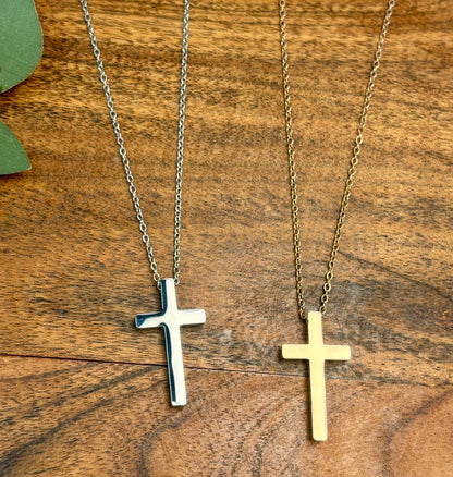 Vertical Cross Necklace