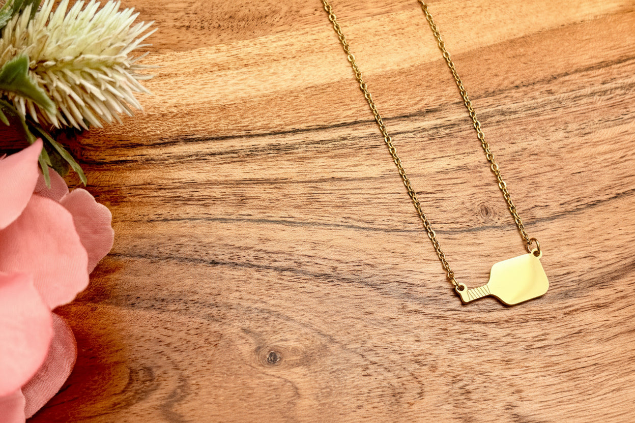 Pickleball Pendant Necklace