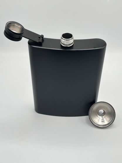 Stainless Steel Engraved Hip Flask - 8oz Capacity, Customized