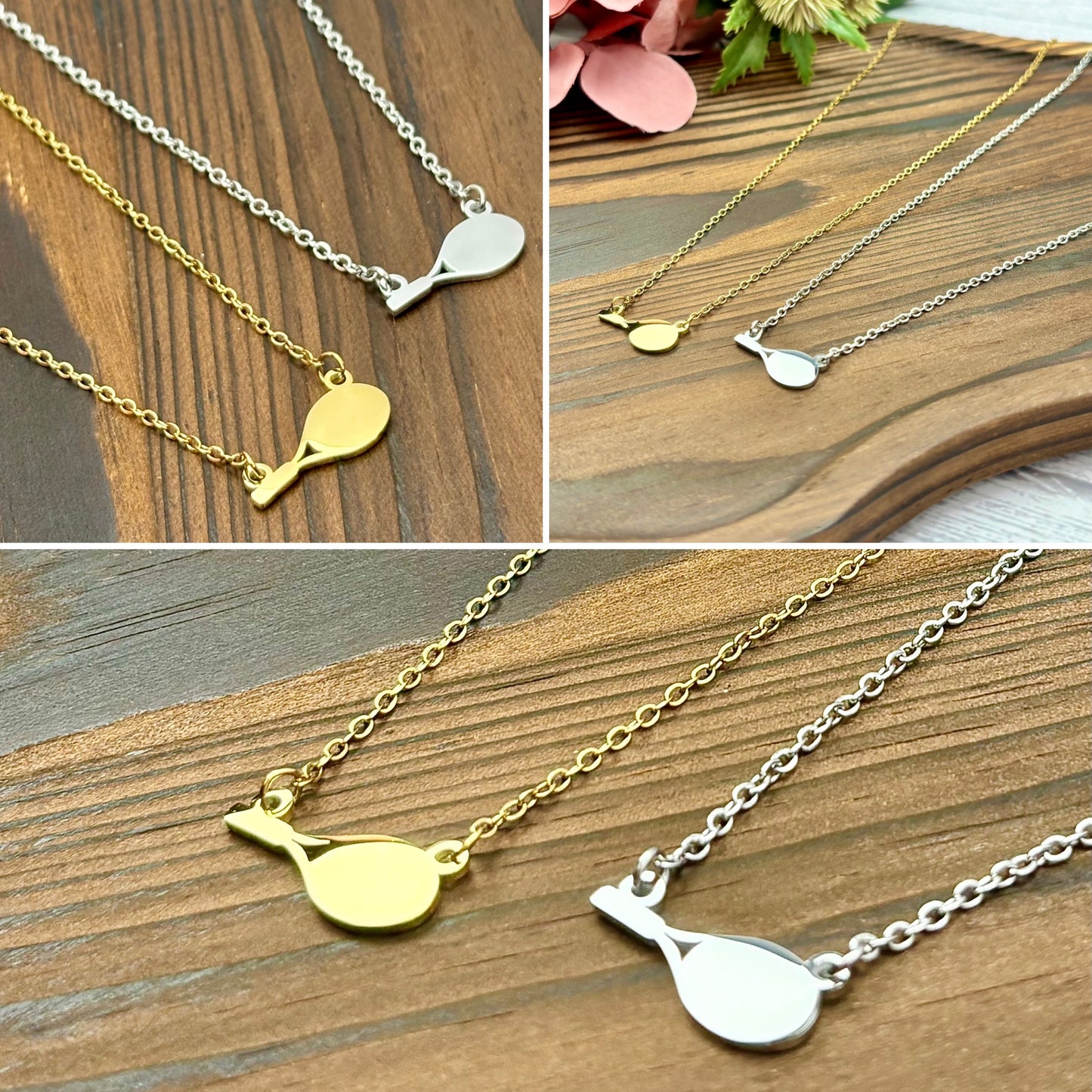 Tennis Racket Necklace