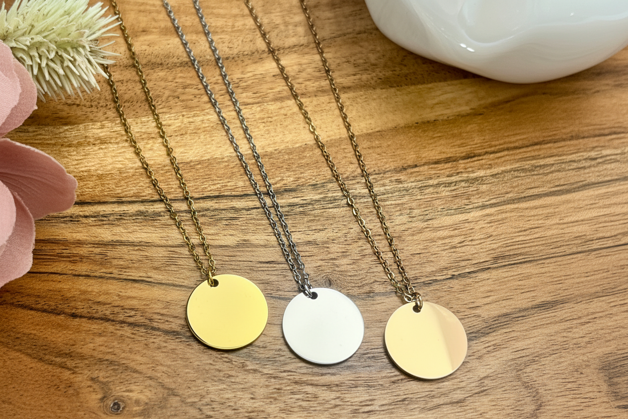 Disc Pendant Necklace