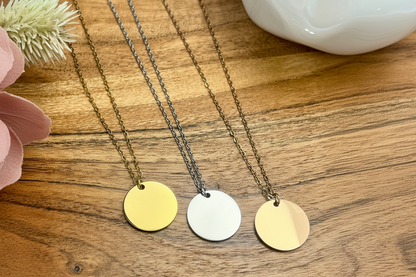 Disc Pendant Necklace