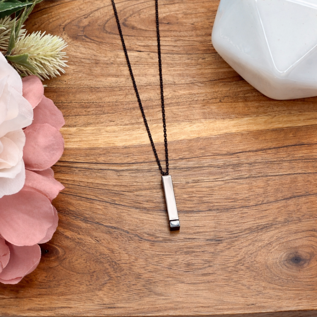 Hidden Message Bar Necklace