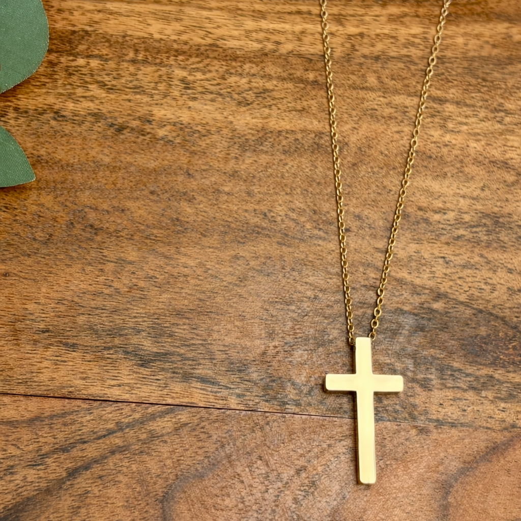 Vertical Cross Necklace