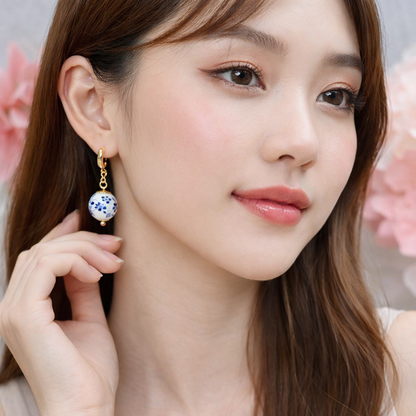 Dutch Delftware Inspired Earrings