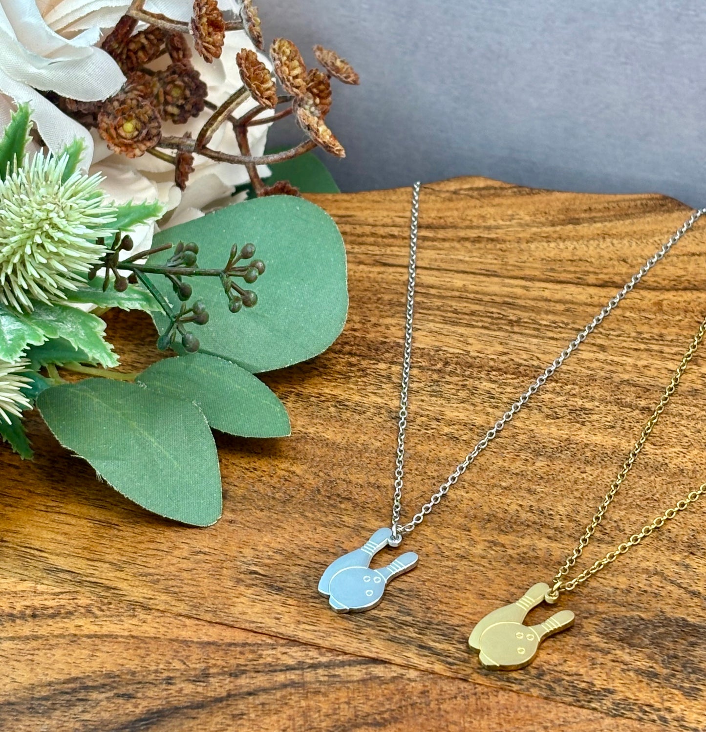 Bowling Pendant Necklace