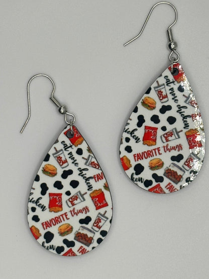 Adorable Chicken Nugget and Waffle Fries Earrings! Need we say more?