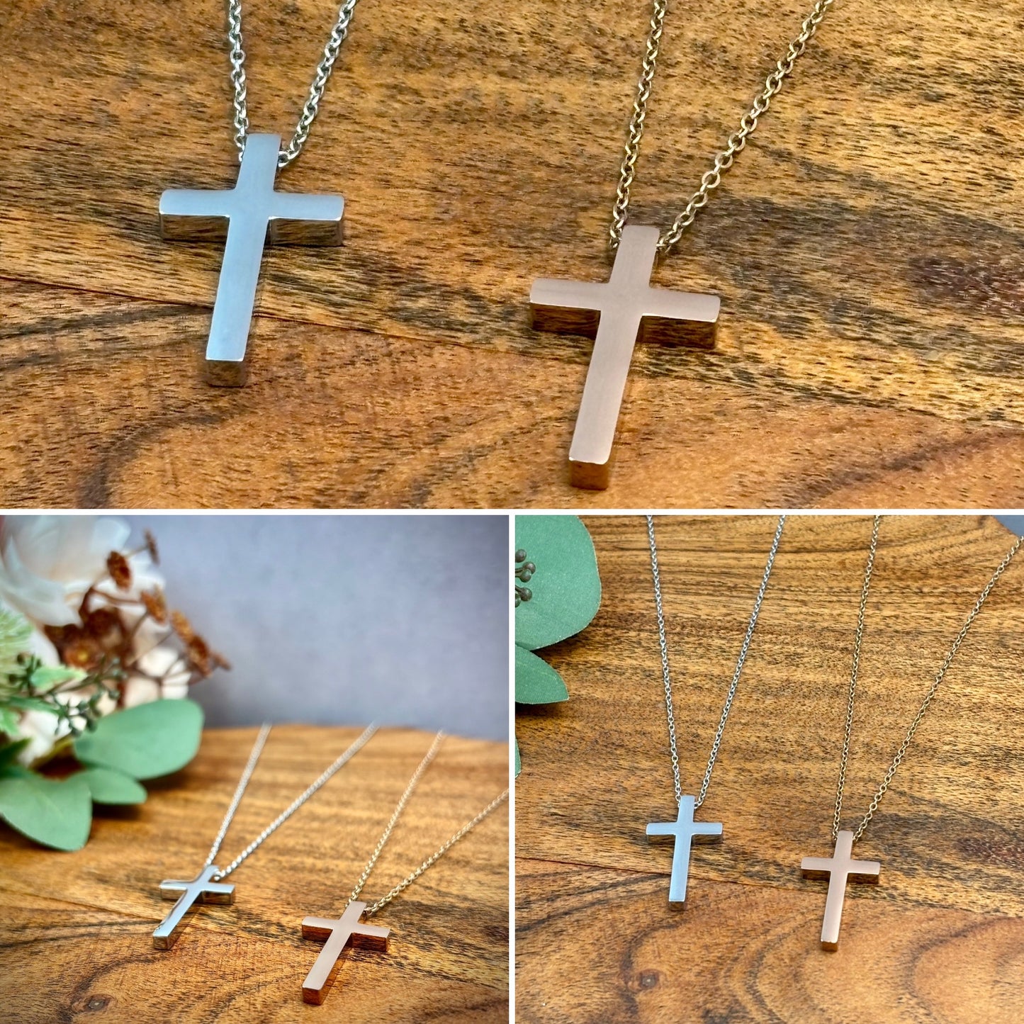 Vertical Cross Necklace