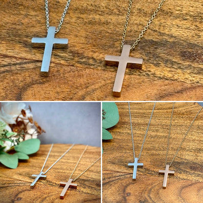 Vertical Cross Necklace