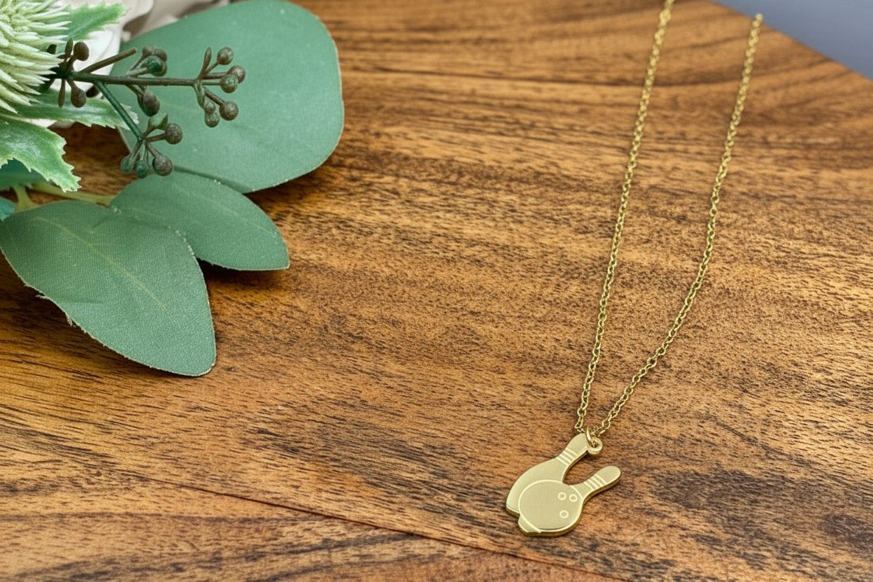 Bowling Pendant Necklace