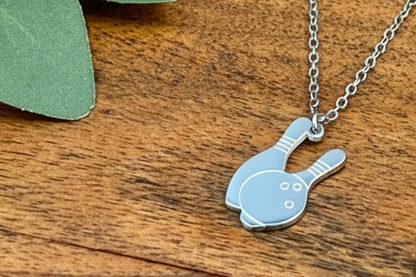 Bowling Pendant Necklace
