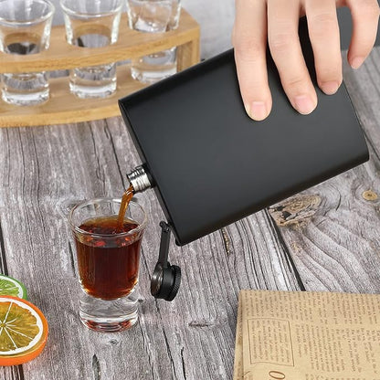 Personalized Black Stainless-Steel Flask