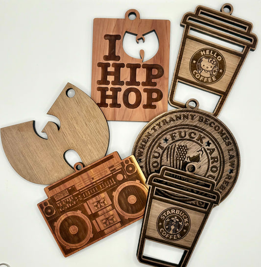 Scented Wood Car Air Freshener Novelty Edition